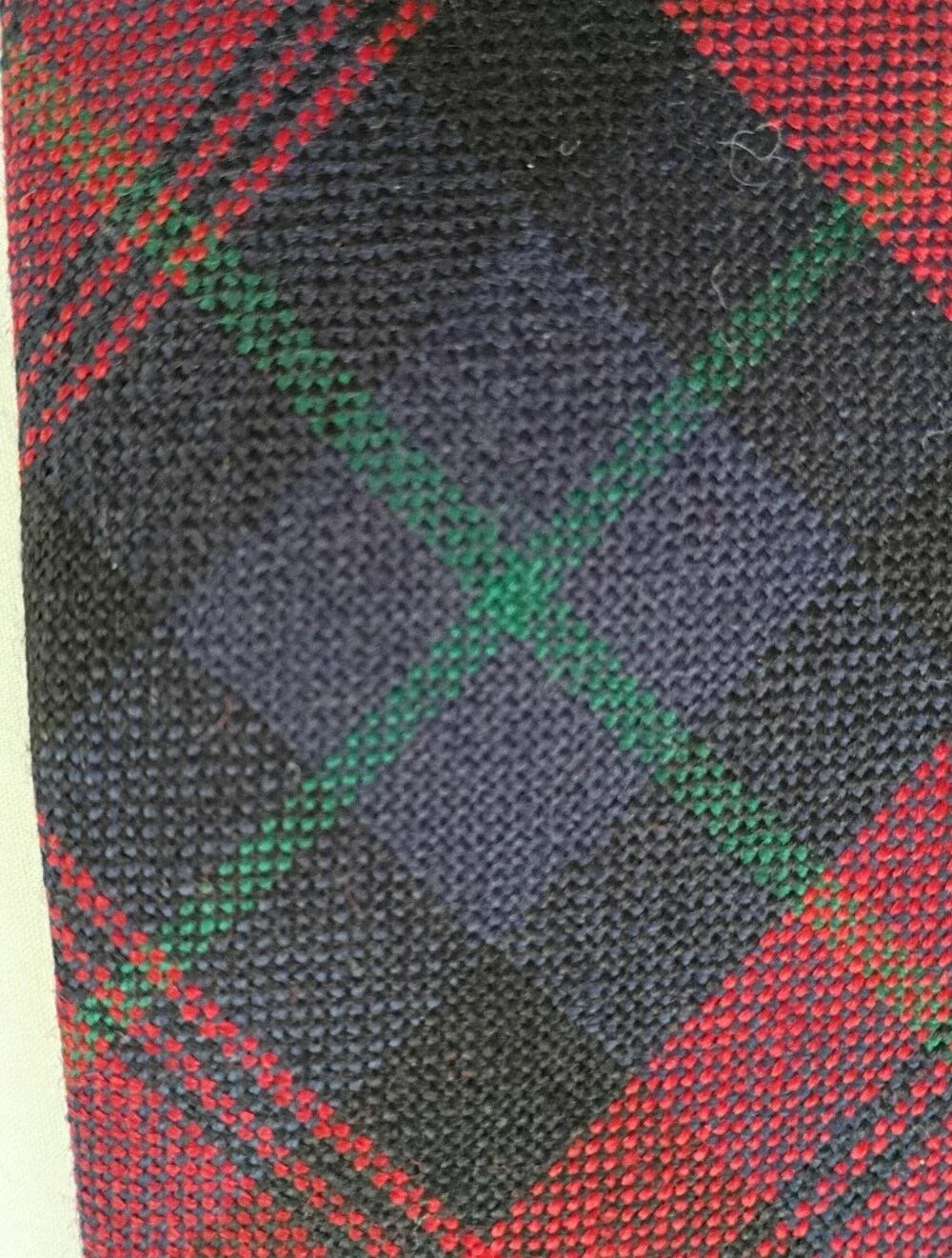 J Crew Plaid Tie Wool Made In USA 60